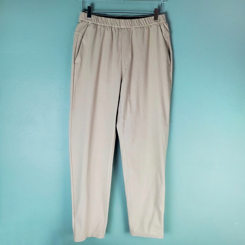 Lululemon ABC Pull-On Pant Mens Medium Beige Relaxed Tapered Fit Athleisure Gym